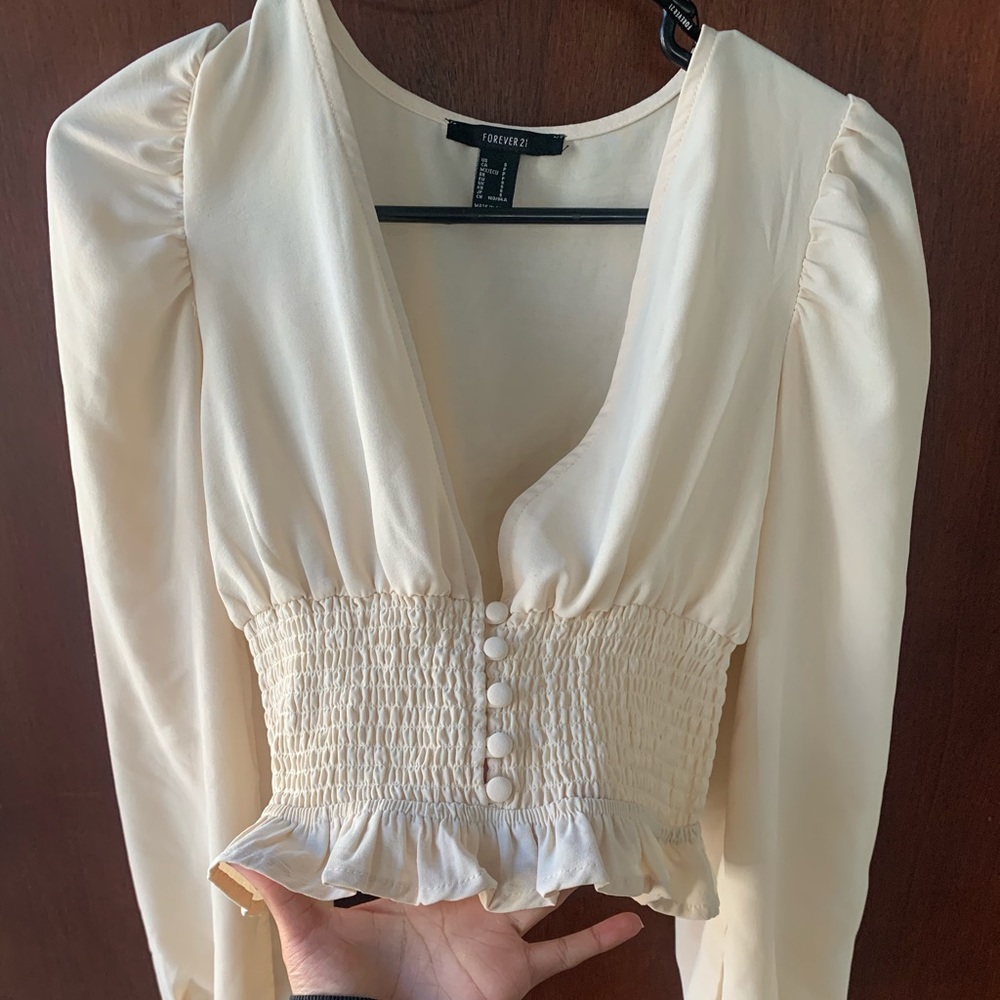 FOREVER 21 CROPPED BLOUSE